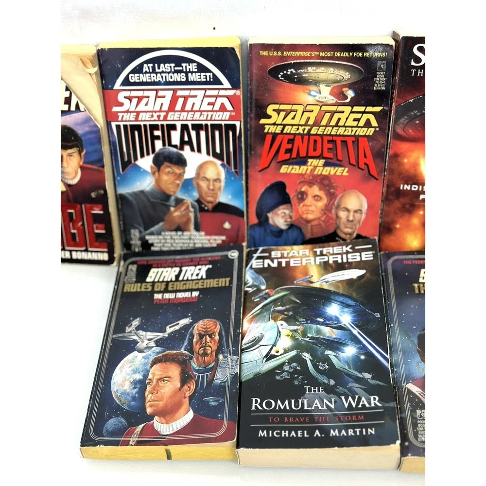 Lot of 10 Star Trek Paperback books